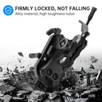 WUPP CS-1848B1 15W Motorcycle Wireless Fast Charging Phone Navigation Holder, Rearview Mirror Type