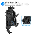WUPP CS-1848B1 15W Motorcycle Wireless Fast Charging Phone Navigation Holder, Rearview Mirror Type