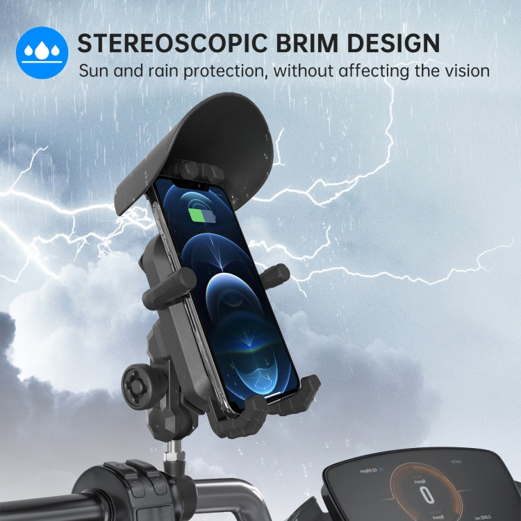 WUPP ZH-1848A1 Motorcycle Shock Absorption Riding Phone Navigation Holder, M8 Ball Joint, M10 Ball Joint
