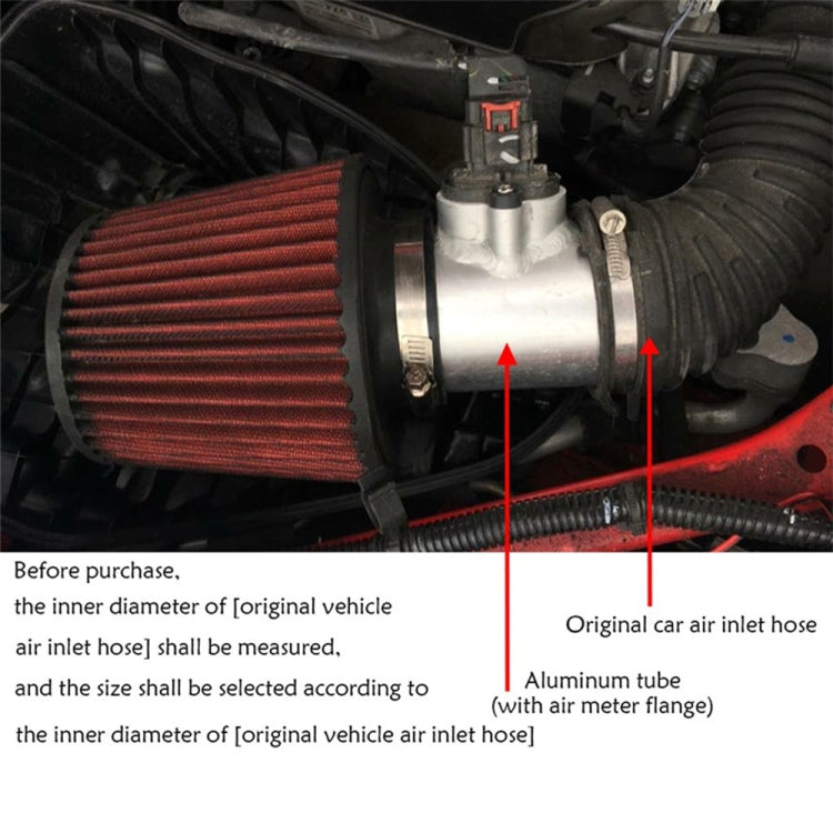 XH-UN606 Car Modified Engine Air Flow Meter Flange Intake Sensor Base for Volkswagen / Nissan / Cadillac, 63mm, 70mm, 76mm