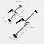 YELANGU A78 Stainless Steel Adjustable Friction Articulating Magic Arm, 7 inch, 11 inch