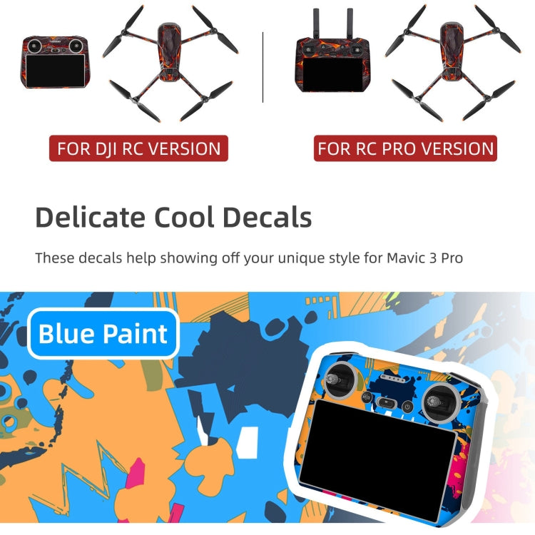 Sunnylife Drone Body Remote Control Decorative Stickers Set, For DJI Mavic 3 Pro / RC, For DJI Mavic 3 Pro / RC Pro