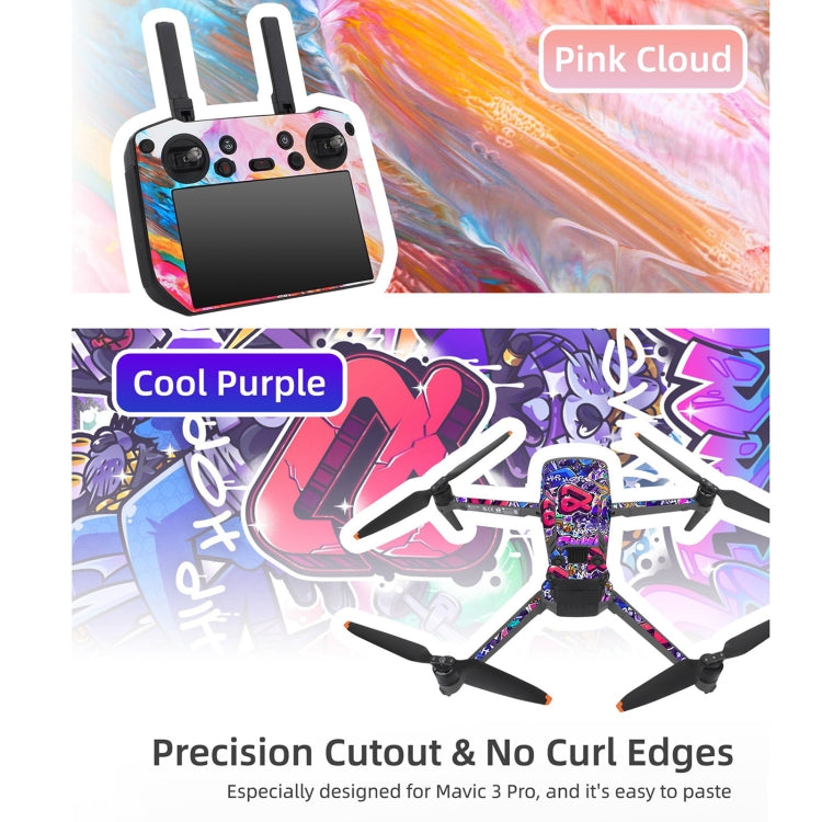 Sunnylife Drone Body Remote Control Decorative Stickers Set, For DJI Mavic 3 Pro / RC, For DJI Mavic 3 Pro / RC Pro