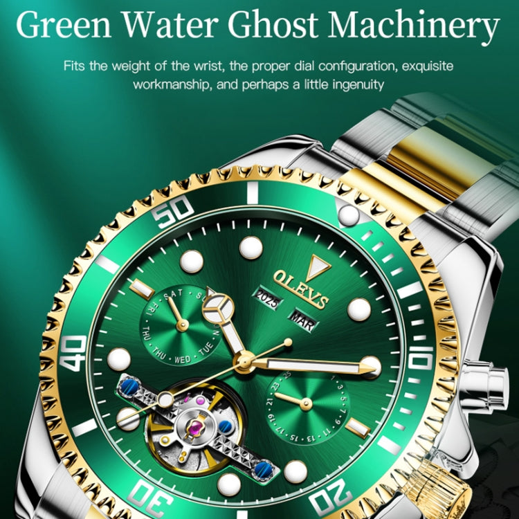 OLEVS 6605 Men Multifunctional Waterproof Mechanical Watch