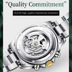 OLEVS 6605 Men Multifunctional Waterproof Mechanical Watch