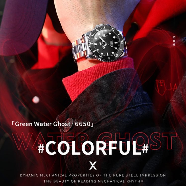 OLEVS 6650 Men Luminous Waterproof Mechanical Watch