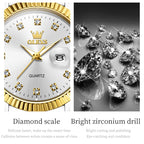 OLEVS 5526 Women Diamond Set Luminous Waterproof Quartz Watch