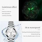 OLEVS 9931 Women Butterfly Buckle Luminous Waterproof Quartz Watch