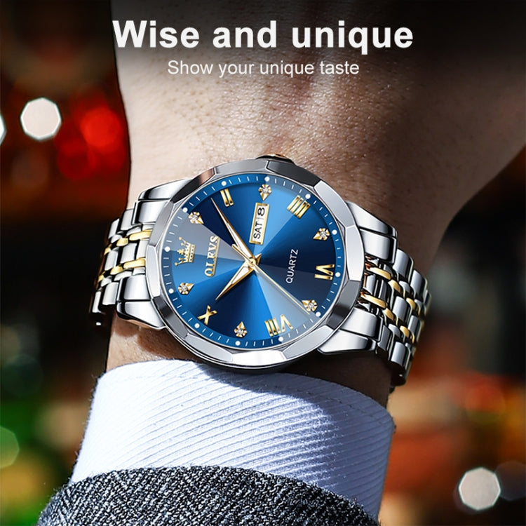 OLEVS 9931 Men Luminous Waterproof Quartz Watch