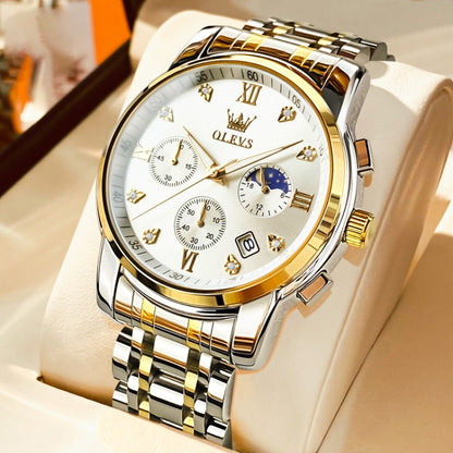 OLEVS 2858 Men Multifunctional Business Waterproof Quartz Watch