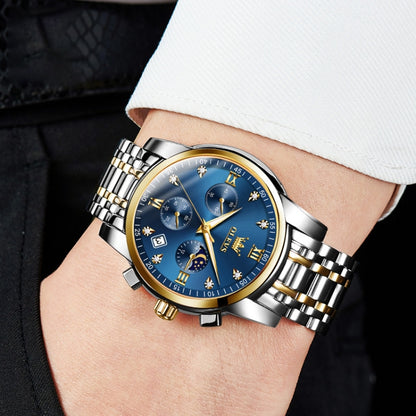 OLEVS 2858 Men Multifunctional Business Waterproof Quartz Watch
