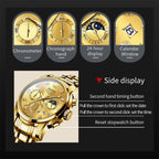 OLEVS 2889 Men Multifunctional Luminous Waterproof Quartz Watch
