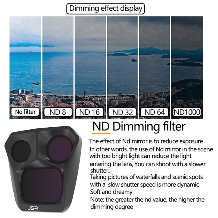 JSR GB 6 in 1 UV CPL ND8 ND16 ND32 ND64 Lens Filter, 6 in 1 For DJI Mavic 3 Pro