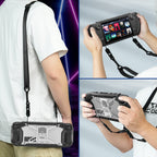 Shockproof Game Console Case with Holder & Shoulder Strap, Case + Shoulder Strap(Black), Case + Shoulder Strap(Black+Transparent), Case + Shoulder Strap(Red+Transparent), Case + Shoulder Strap(Blue+Transparent)