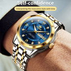 OLEVS 5513 Men Business Luminous Waterproof Quartz Watch