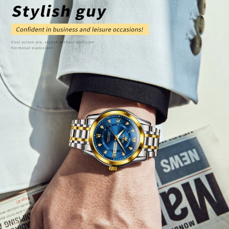 OLEVS 5513 Men Business Luminous Waterproof Quartz Watch