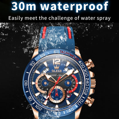 OLEVS 9936 Men Multifunctional Sports Waterproof Quartz Watch