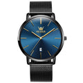 OLEVS 5869 Men Business Waterproof Steel Strap Quartz Watch
