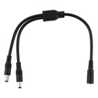 5.5 x 2.1mm Female to Male Plug DC Power Splitter Adapter Power Cable, 30cm, 70cm
