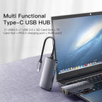 Yesido HB15 6 in 1 USB-C / Type-C Ports Multifunctional Docking Station HUB Adapter, HB15