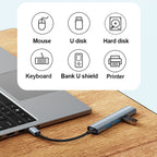 Yesido HB17 4 in 1 USB-C / Type-C Multifunctional Docking Station HUB Adapter, HB17