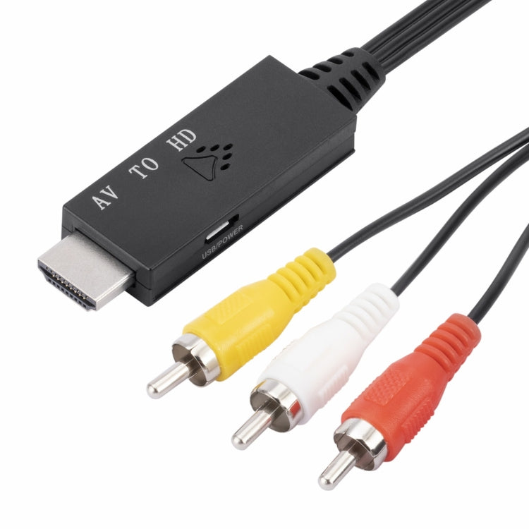 AV to HDMI 1080P HD Converter, Length: 1m, AV to HDMI