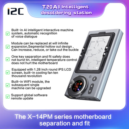 i2C T20 Intelligent Motherboard Middle Layered Heating Platform For iPhone X-13 Series, i2C T20 For iPhone X-13 Series