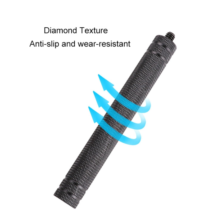 Diamond Texture  Aluminum Alloy Extension Rod Tube for DJI, Insta360, GoPro and Other Action Cameras