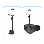 Diamond Texture  Aluminum Alloy Extension Rod Tube for DJI, Insta360, GoPro and Other Action Cameras
