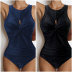 Women Sexy Solid Color One Piece Bikini Swimsuit, S, M, L, XL