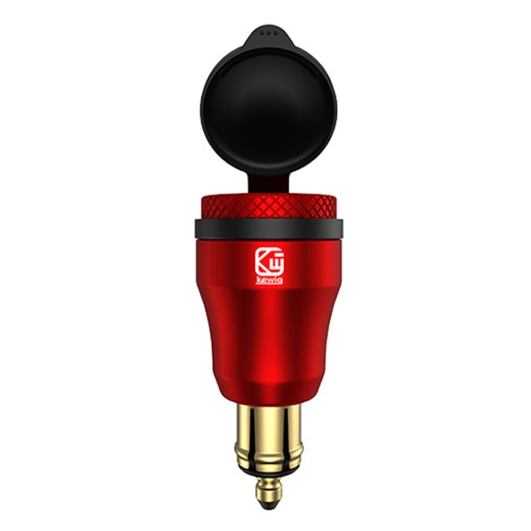Motorcycle European-style Small-caliber Aluminum Alloy QC 3.0 + PD Fast Charge USB Charger, Black, Red, Gold, Blue