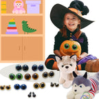 100pcs Resin Three-dimensional Animal Artificial Eye Plastic Plush Toy Accessories, Size:9mm (Colors Shipped Randomly), 9mm