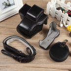 Full Body Magnetic Leather Camera Case Bag with Strap, Deluxe Edition, For Canon EOS R50, Deluxe Edition