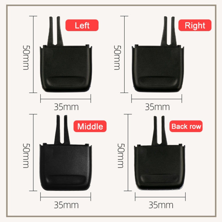 For Porsche Panamera Left Driving Car Air Conditioning Air Outlet Paddle, Rear Row, Right Side, Middle, Left Side