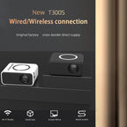 T300S 320x240 24ANSI Lumens Mini LCD Projector Supports Wired & Wireless Same Screen, US Plug, EU Plug, UK Plug, AU Plug