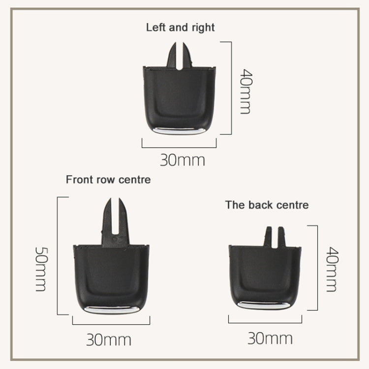 For Buick LaCrosse 2016-2021 Left-hand Drive Car Air Conditioning Air Outlet Paddle 26680098, Front Row Left Side, Front Row Middle Left Side, Front Row Middle Right Side, Front Row Right Side, Rear Row Middle Left Side, Rear Row Middle Right Side