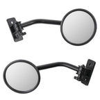 SF-JP-002 1 Pair For Jeep Wrangler Modified A-Pillar Round Shape Rearview Mirror Reversing Mirror, SF-JP-002