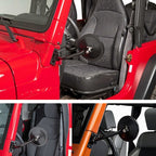 SF-JP-002 1 Pair For Jeep Wrangler Modified A-Pillar Round Shape Rearview Mirror Reversing Mirror, SF-JP-002