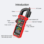 GVDA GD166A Digital Clamp Type Multifunction Intelligent Anti-burn Multimeter, GD166A
