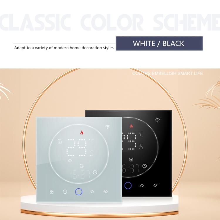 BHT-008GBLW 95-240V AC 16A Smart Home Electric Heating LED Thermostat With WiFi, With WiFi