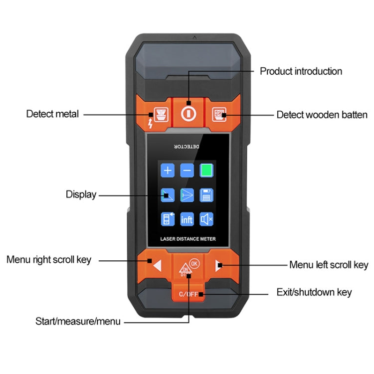 GVDA GD210D Handheld Wood Grain Metal Detector, GD210D