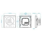 BHT-008GCL 95-240V AC 5A Smart Home Boiler Heating LED Thermostat Without WiFi, Without WiFi