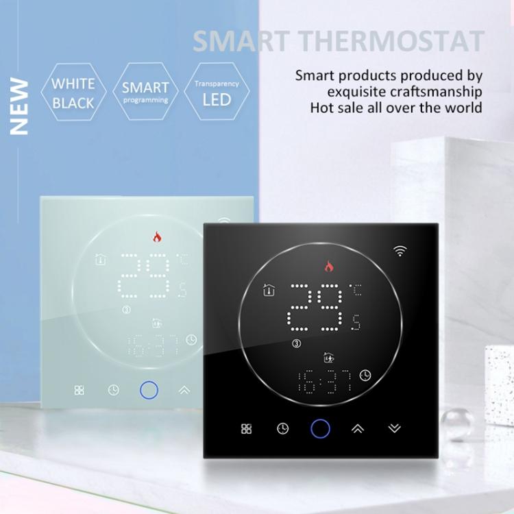 BHT-008GCL 95-240V AC 5A Smart Home Boiler Heating LED Thermostat Without WiFi, Without WiFi
