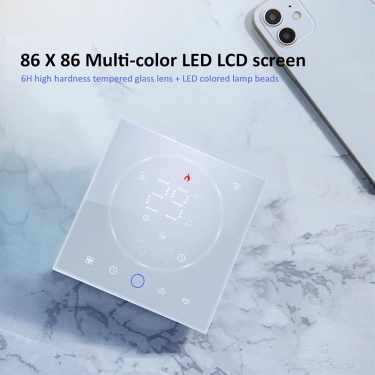 BHT-008GCL 95-240V AC 5A Smart Home Boiler Heating LED Thermostat Without WiFi, Without WiFi
