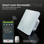 BHT-008GCL 95-240V AC 5A Smart Home Boiler Heating LED Thermostat Without WiFi, Without WiFi