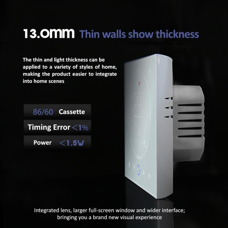 BHT-008GCL 95-240V AC 5A Smart Home Boiler Heating LED Thermostat Without WiFi, Without WiFi