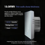 BHT-008GCLW 95-240V AC 5A Smart Home Boiler Heating LED Thermostat With WiFi, With WiFi