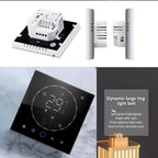 BHT-008GCLW 95-240V AC 5A Smart Home Boiler Heating LED Thermostat With WiFi, With WiFi