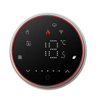 BHT-6001GALW 95-240V AC 5A Smart Round Thermostat Water Heating LED Thermostat, With WiFi, Without WiFi