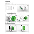 BHT-6001GBLW 95-240V AC 16A Smart Round Thermostat Electric Heating LED Thermostat, With WiFi, Without WiFi